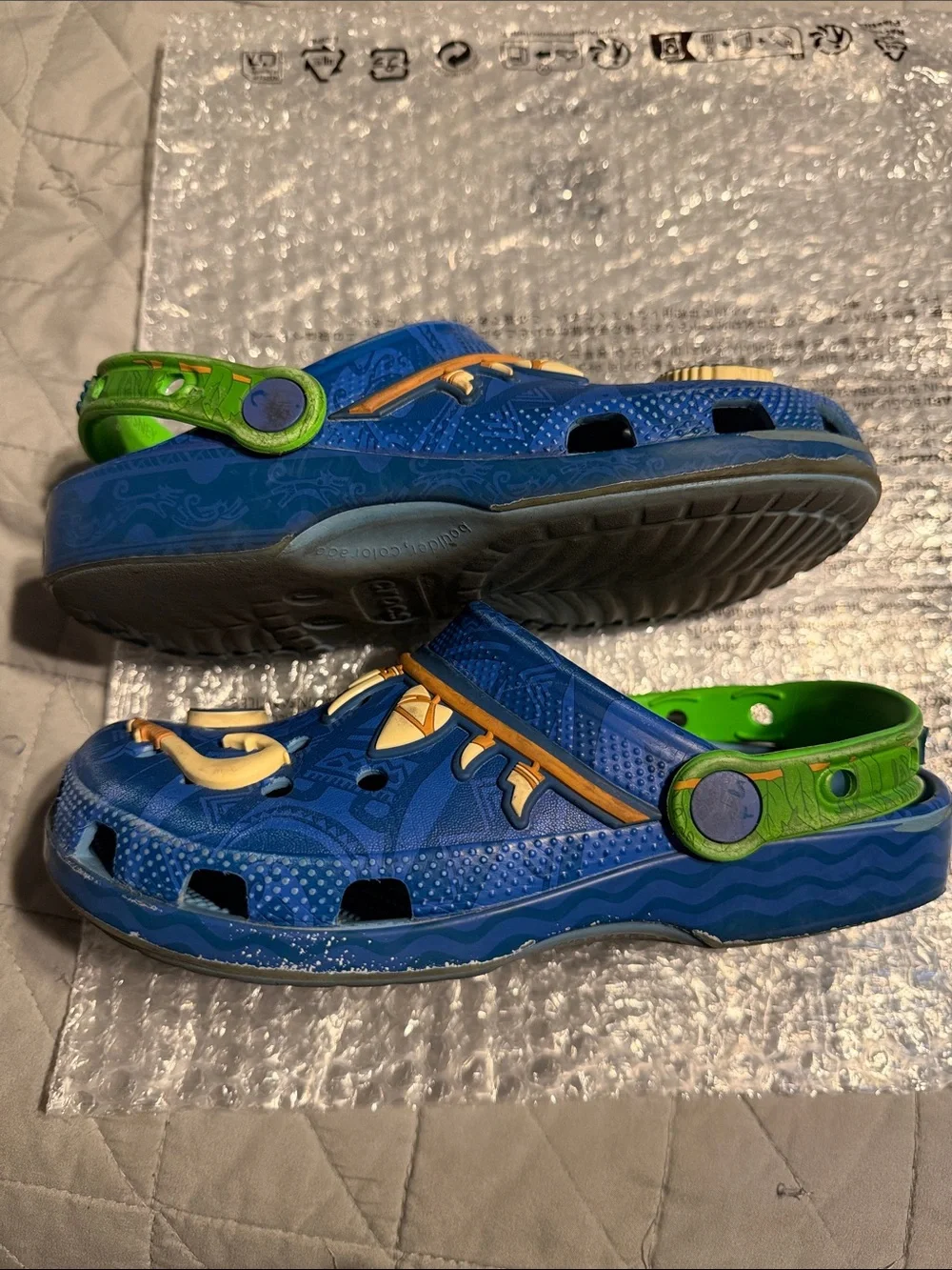 USED!!! CROCS x Disney Moana Maui - You’re Welcome- Kids Classic Clogs